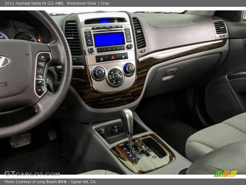 Moonstone Silver / Gray 2011 Hyundai Santa Fe GLS AWD