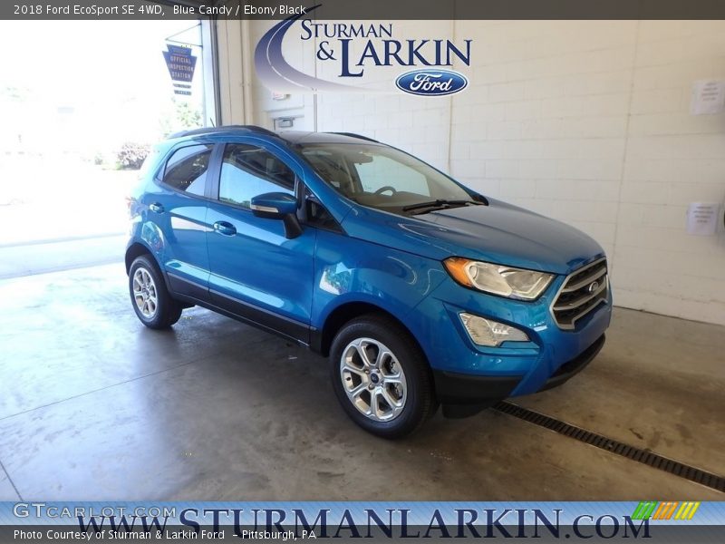 Blue Candy / Ebony Black 2018 Ford EcoSport SE 4WD