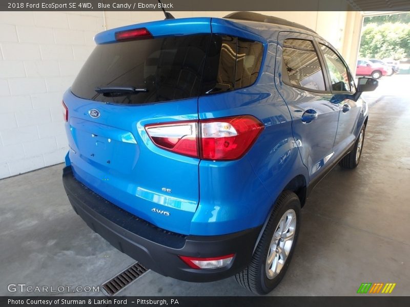 Blue Candy / Ebony Black 2018 Ford EcoSport SE 4WD