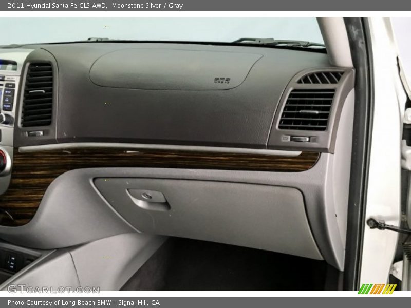 Moonstone Silver / Gray 2011 Hyundai Santa Fe GLS AWD