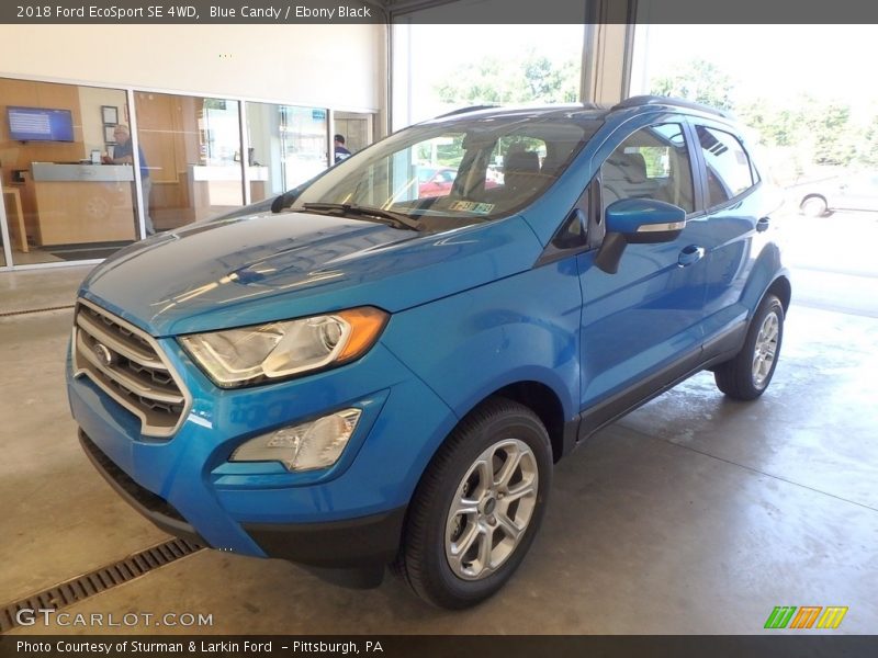Blue Candy / Ebony Black 2018 Ford EcoSport SE 4WD