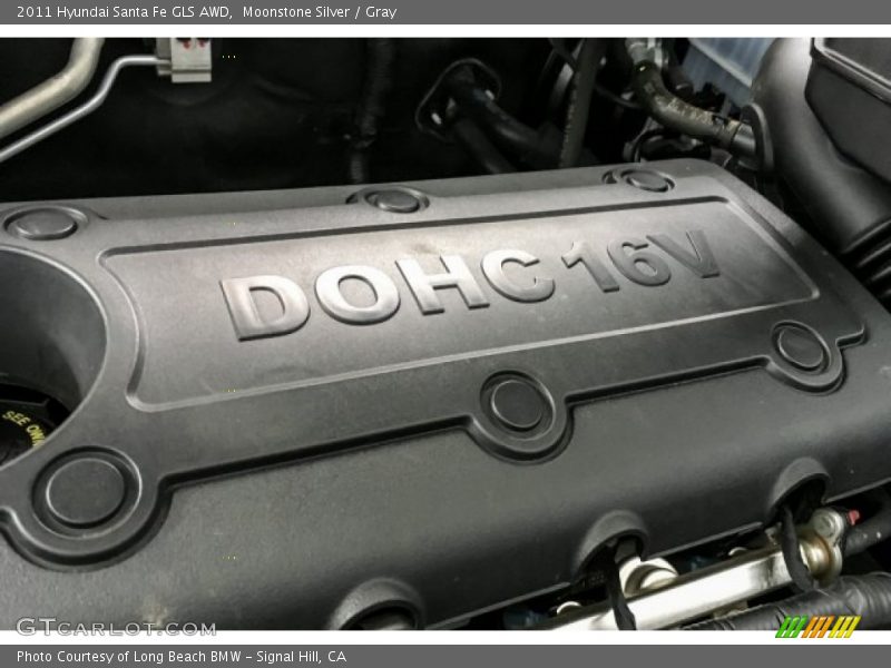 Moonstone Silver / Gray 2011 Hyundai Santa Fe GLS AWD