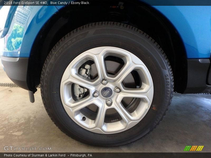 Blue Candy / Ebony Black 2018 Ford EcoSport SE 4WD