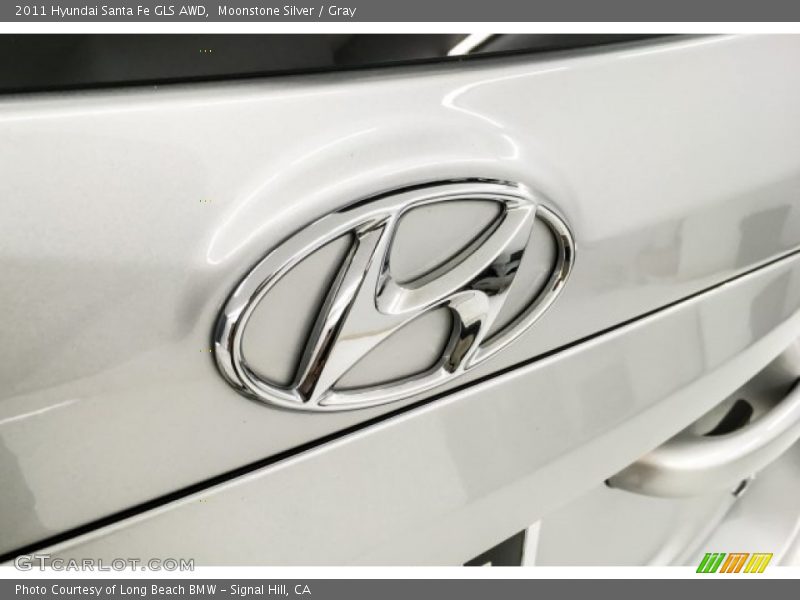 Moonstone Silver / Gray 2011 Hyundai Santa Fe GLS AWD