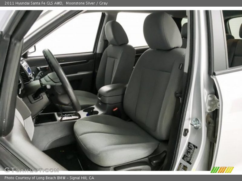 Moonstone Silver / Gray 2011 Hyundai Santa Fe GLS AWD
