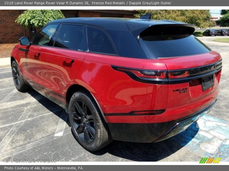 Firenze Red Metallic / Dapple Grey/Light Oyster 2018 Land Rover Range Rover Velar R Dynamic SE