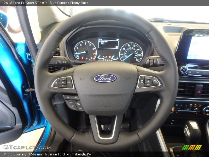 Blue Candy / Ebony Black 2018 Ford EcoSport SE 4WD
