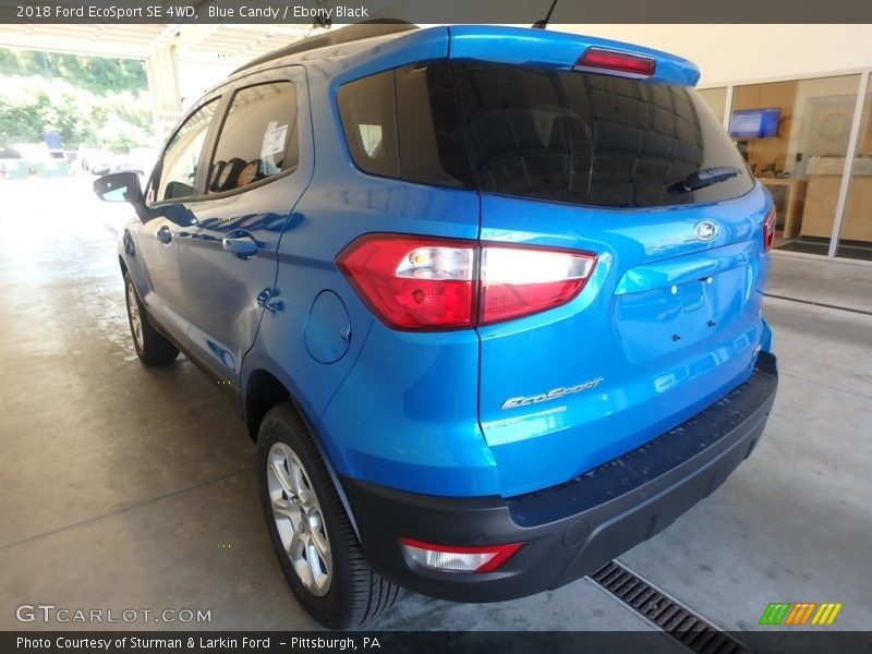 Blue Candy / Ebony Black 2018 Ford EcoSport SE 4WD