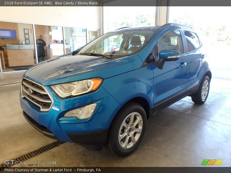 Blue Candy / Ebony Black 2018 Ford EcoSport SE 4WD