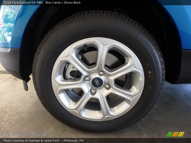 Blue Candy / Ebony Black 2018 Ford EcoSport SE 4WD