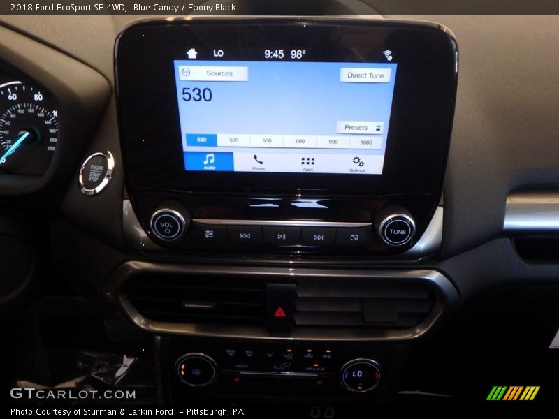 Blue Candy / Ebony Black 2018 Ford EcoSport SE 4WD