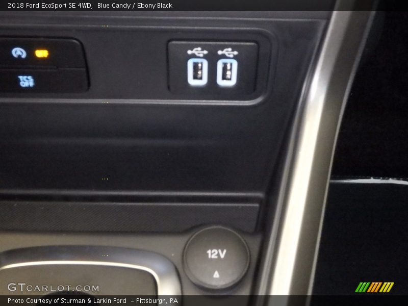 Blue Candy / Ebony Black 2018 Ford EcoSport SE 4WD