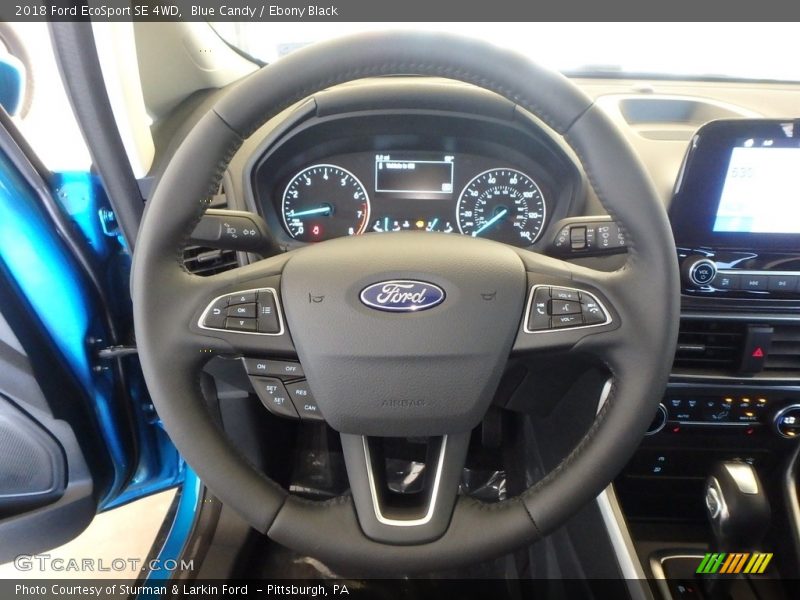 Blue Candy / Ebony Black 2018 Ford EcoSport SE 4WD