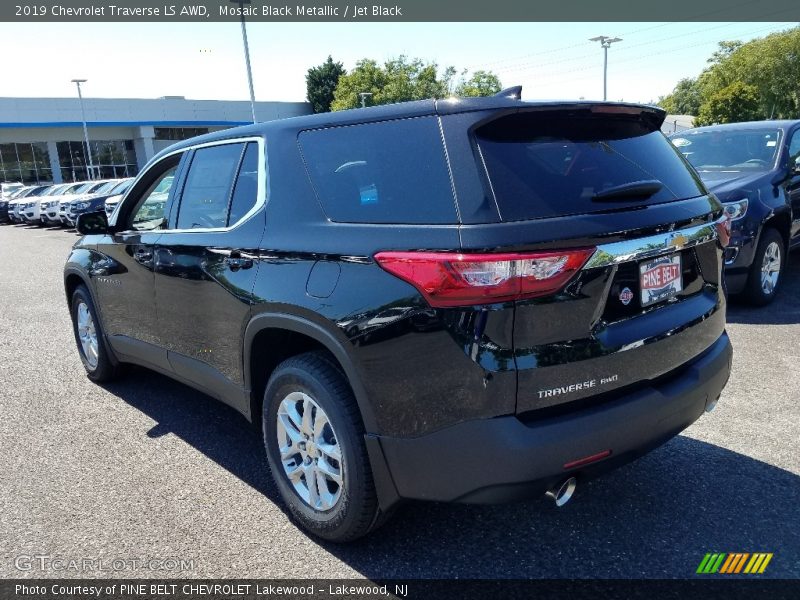 Mosaic Black Metallic / Jet Black 2019 Chevrolet Traverse LS AWD