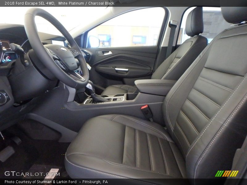 White Platinum / Charcoal Black 2018 Ford Escape SEL 4WD