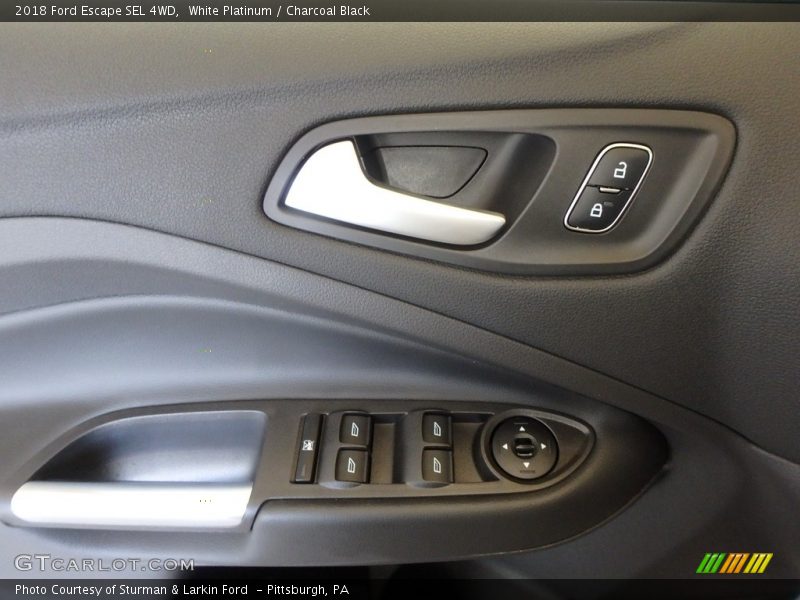 White Platinum / Charcoal Black 2018 Ford Escape SEL 4WD