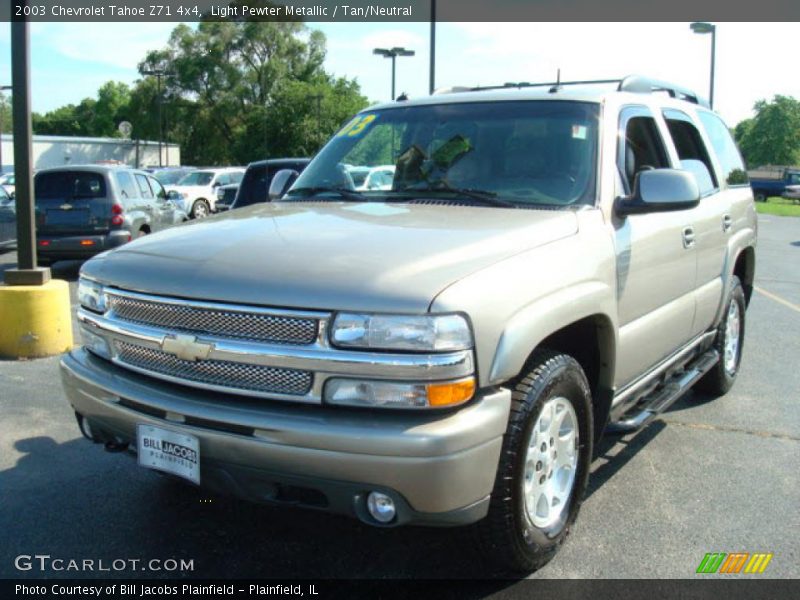 Light Pewter Metallic / Tan/Neutral 2003 Chevrolet Tahoe Z71 4x4