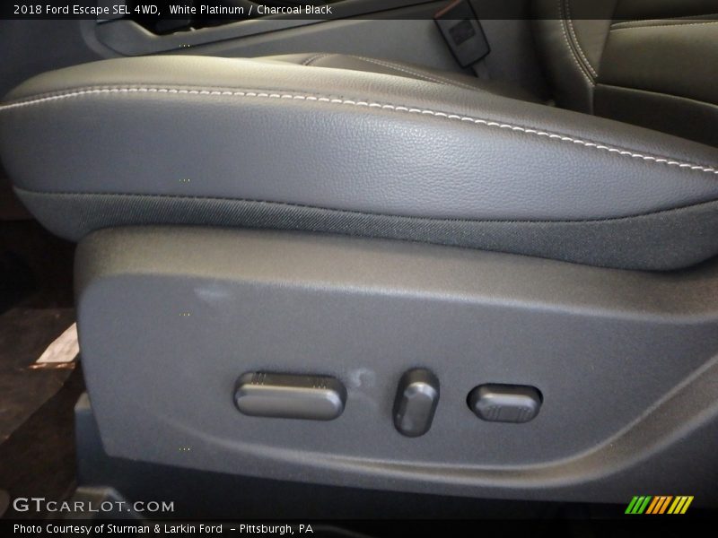 White Platinum / Charcoal Black 2018 Ford Escape SEL 4WD