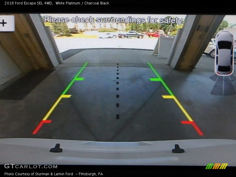 White Platinum / Charcoal Black 2018 Ford Escape SEL 4WD