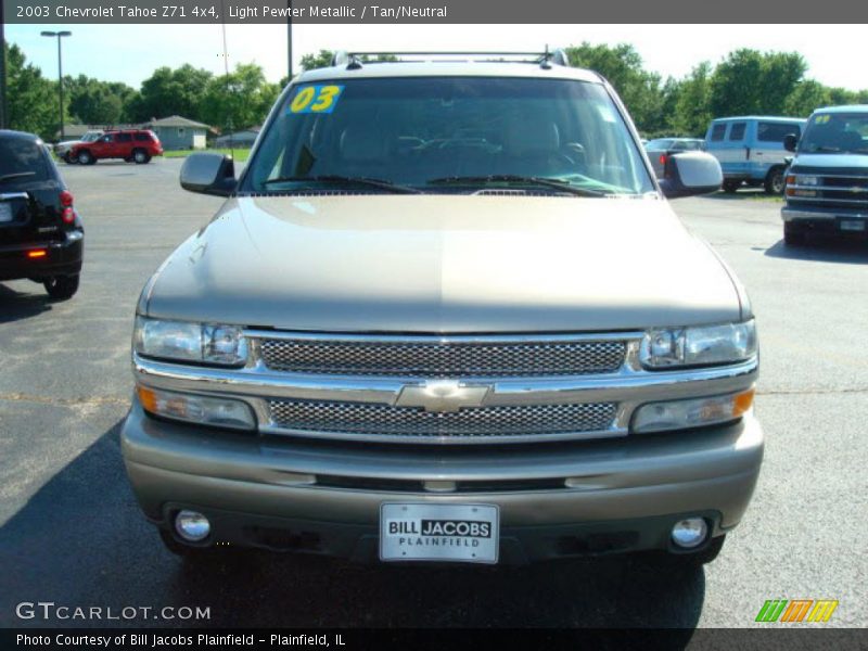 Light Pewter Metallic / Tan/Neutral 2003 Chevrolet Tahoe Z71 4x4