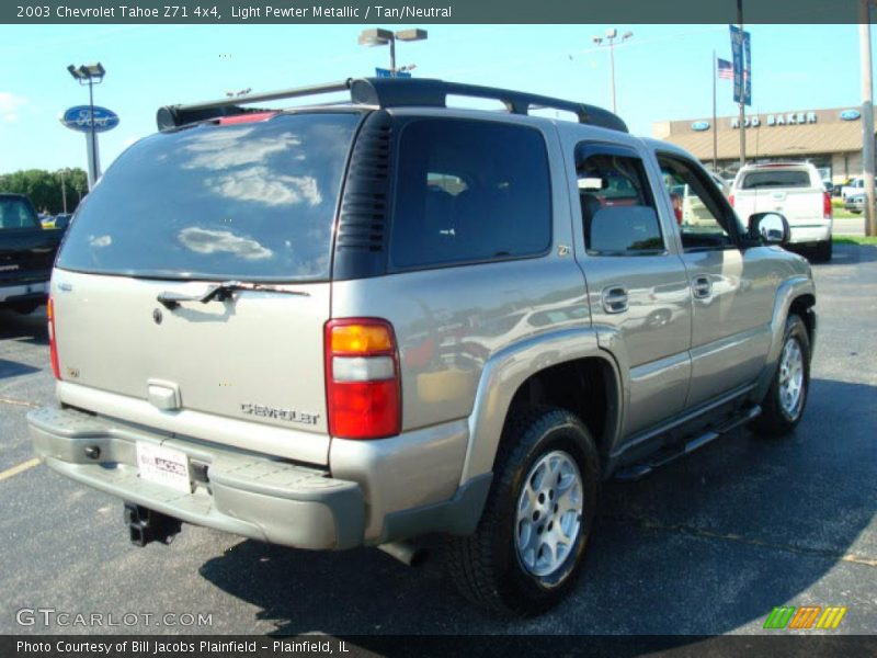 Light Pewter Metallic / Tan/Neutral 2003 Chevrolet Tahoe Z71 4x4