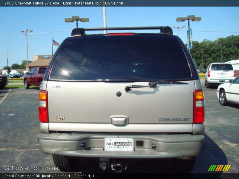 Light Pewter Metallic / Tan/Neutral 2003 Chevrolet Tahoe Z71 4x4