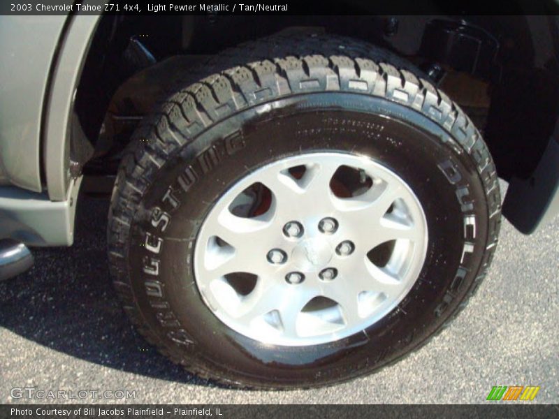 Light Pewter Metallic / Tan/Neutral 2003 Chevrolet Tahoe Z71 4x4
