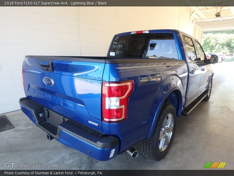 Lightning Blue / Black 2018 Ford F150 XLT SuperCrew 4x4