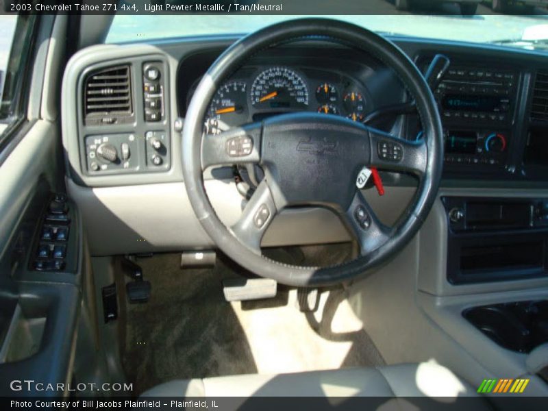 Light Pewter Metallic / Tan/Neutral 2003 Chevrolet Tahoe Z71 4x4