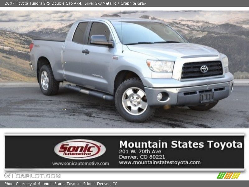 Silver Sky Metallic / Graphite Gray 2007 Toyota Tundra SR5 Double Cab 4x4