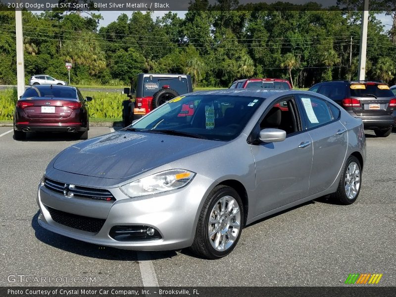 Billet Silver Metallic / Black 2016 Dodge Dart SXT Sport