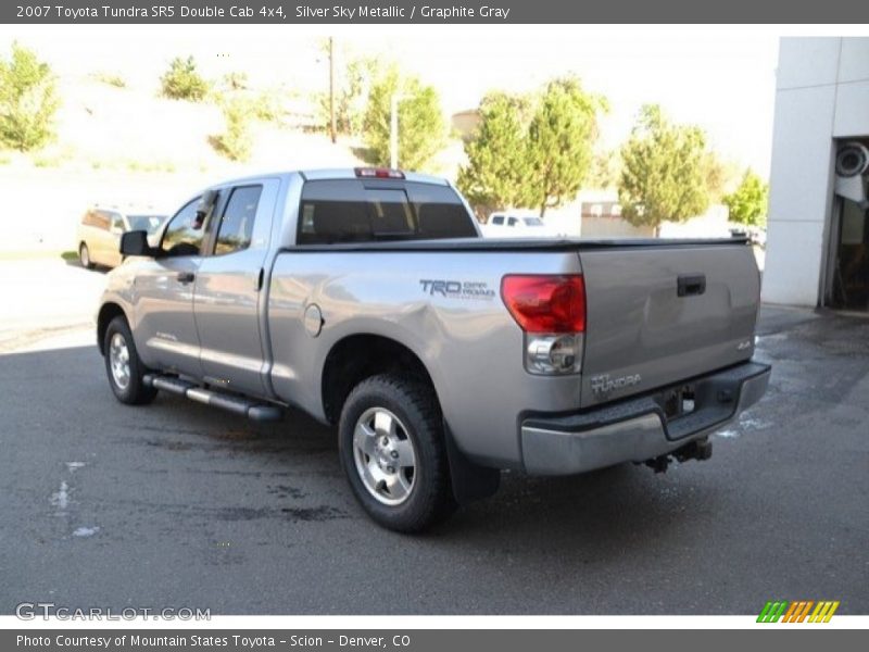Silver Sky Metallic / Graphite Gray 2007 Toyota Tundra SR5 Double Cab 4x4