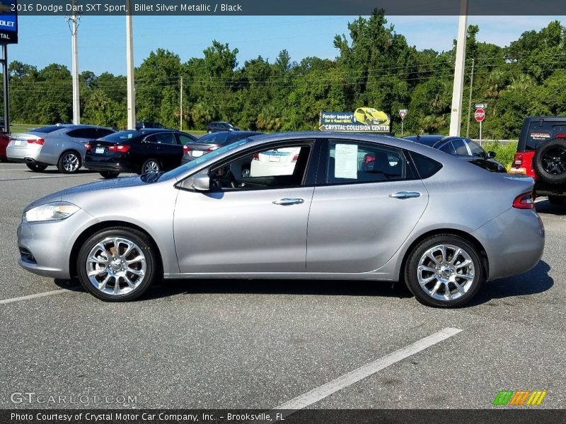 Billet Silver Metallic / Black 2016 Dodge Dart SXT Sport