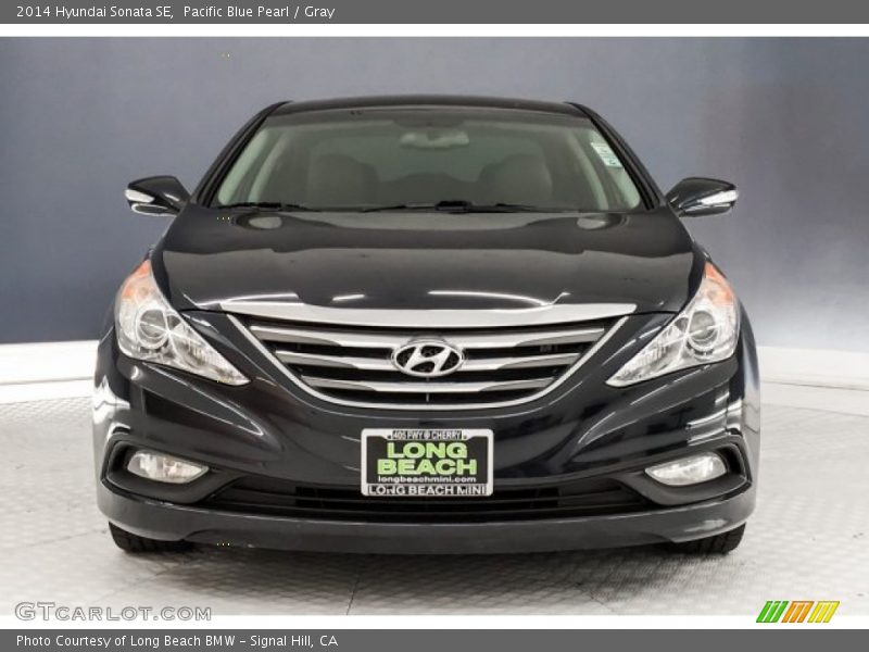 Pacific Blue Pearl / Gray 2014 Hyundai Sonata SE