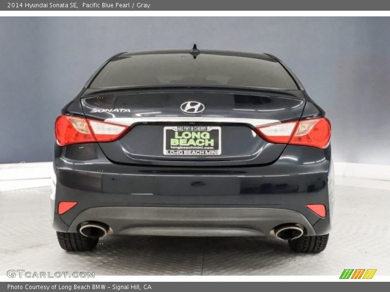 Pacific Blue Pearl / Gray 2014 Hyundai Sonata SE