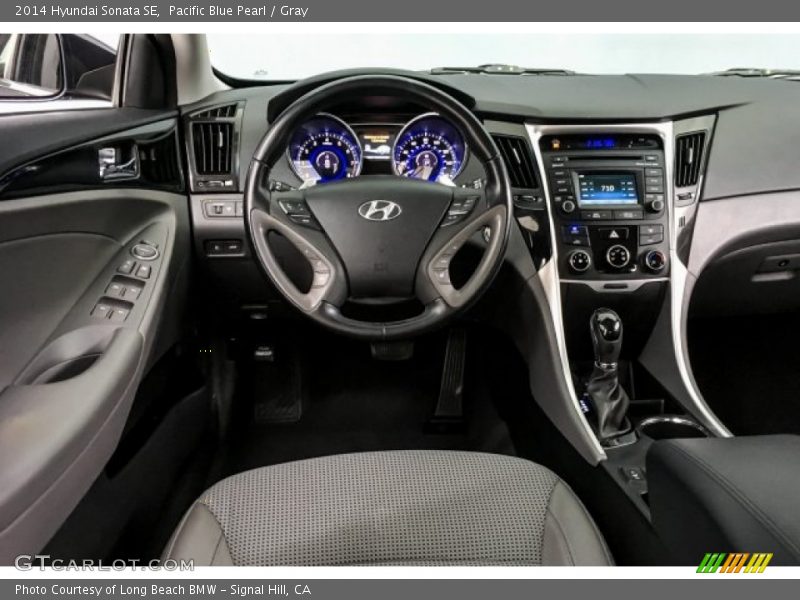 Pacific Blue Pearl / Gray 2014 Hyundai Sonata SE