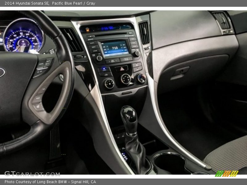 Pacific Blue Pearl / Gray 2014 Hyundai Sonata SE