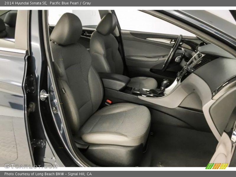 Pacific Blue Pearl / Gray 2014 Hyundai Sonata SE