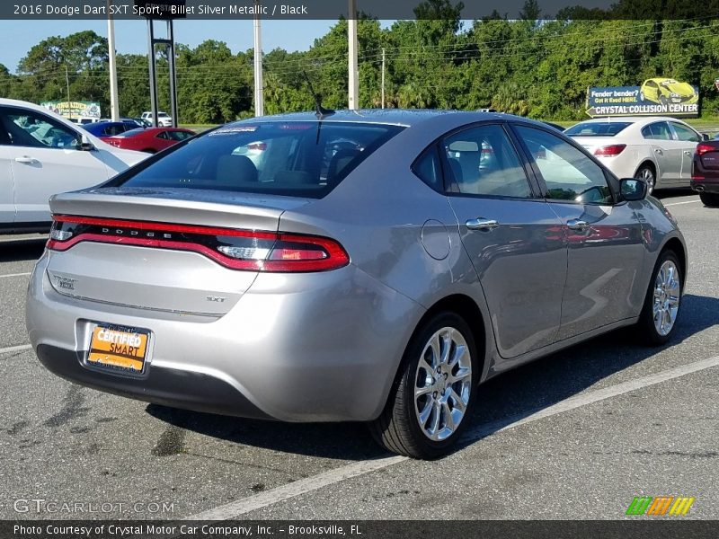 Billet Silver Metallic / Black 2016 Dodge Dart SXT Sport