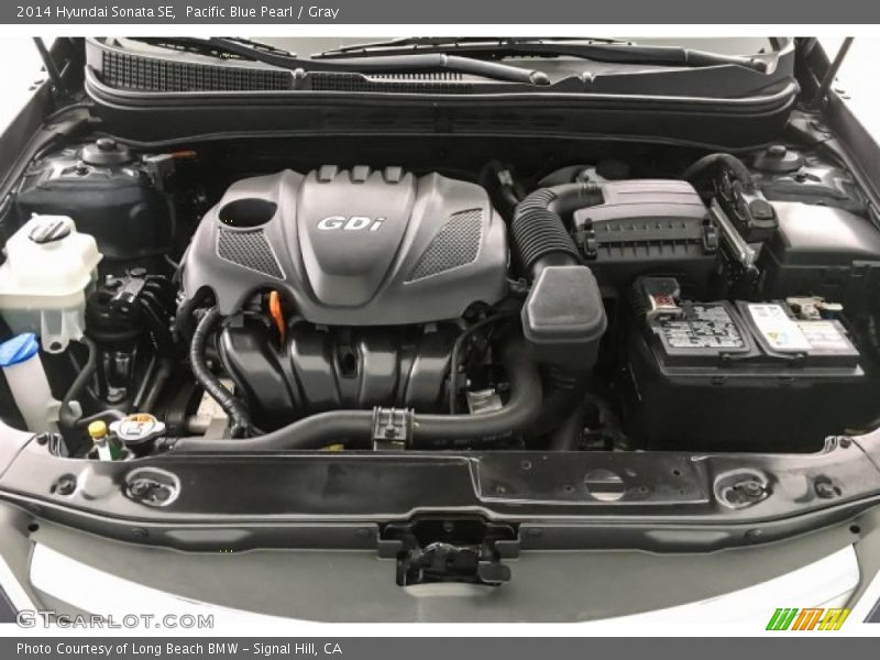 Pacific Blue Pearl / Gray 2014 Hyundai Sonata SE