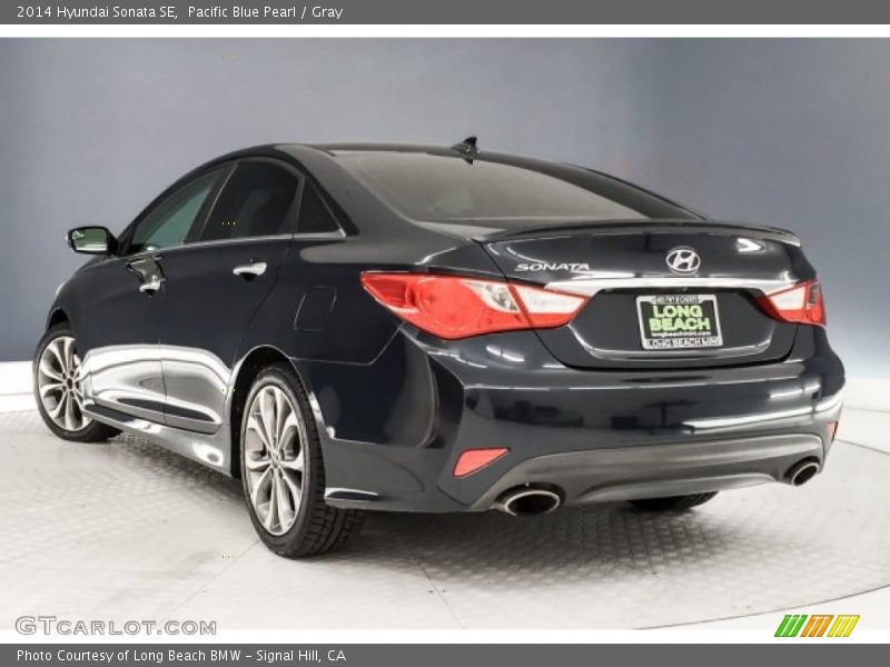 Pacific Blue Pearl / Gray 2014 Hyundai Sonata SE