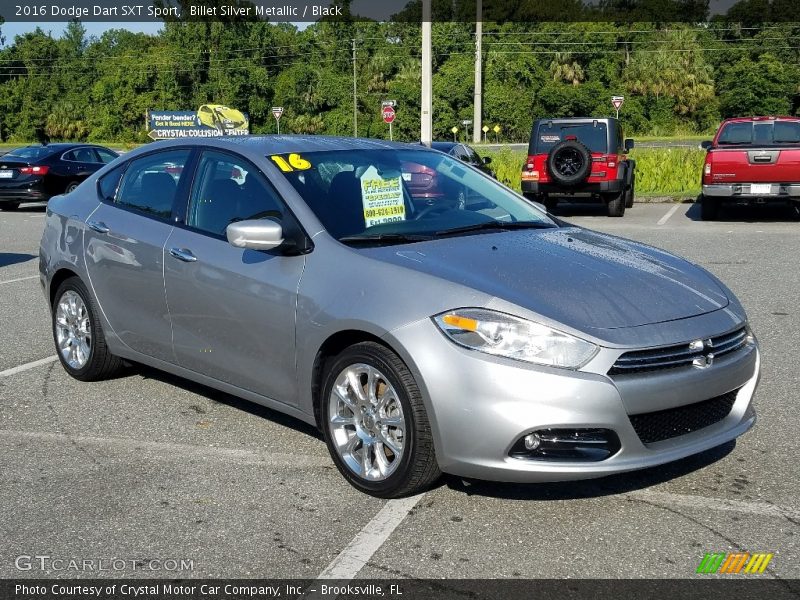 Billet Silver Metallic / Black 2016 Dodge Dart SXT Sport