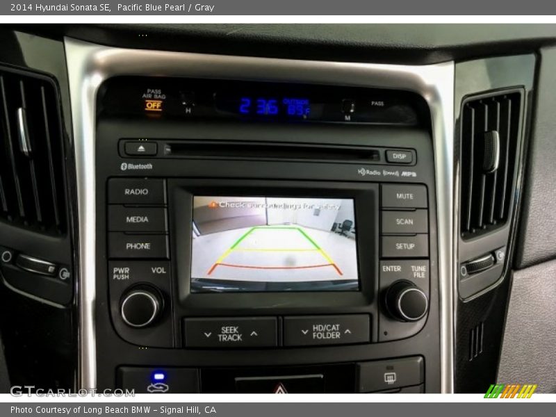 Pacific Blue Pearl / Gray 2014 Hyundai Sonata SE
