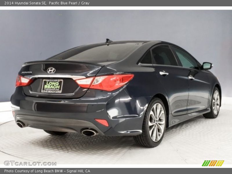 Pacific Blue Pearl / Gray 2014 Hyundai Sonata SE