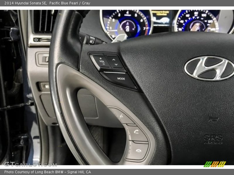 Pacific Blue Pearl / Gray 2014 Hyundai Sonata SE