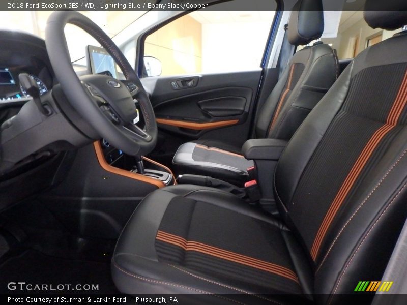 Lightning Blue / Ebony Black/Copper 2018 Ford EcoSport SES 4WD