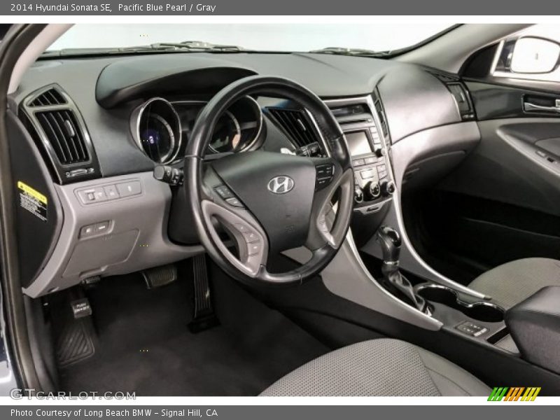 Pacific Blue Pearl / Gray 2014 Hyundai Sonata SE