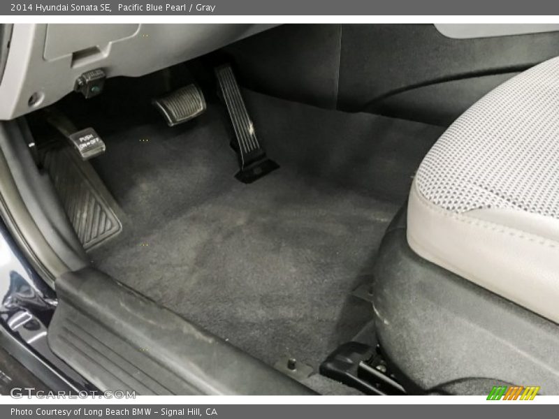 Pacific Blue Pearl / Gray 2014 Hyundai Sonata SE