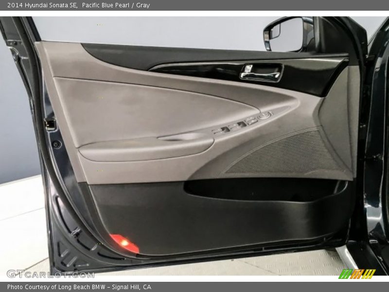 Pacific Blue Pearl / Gray 2014 Hyundai Sonata SE