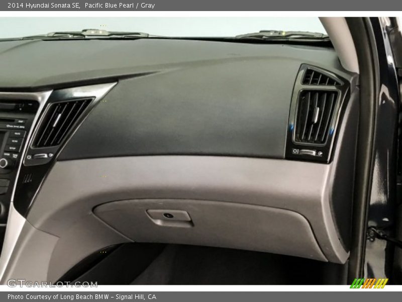 Pacific Blue Pearl / Gray 2014 Hyundai Sonata SE
